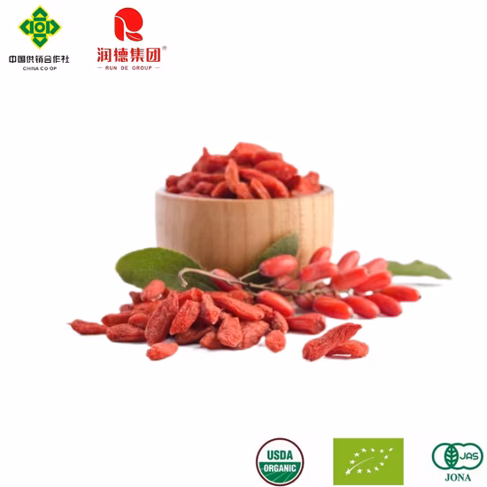 Bayas de Goji secas orgánicas de grado A de Ningxia